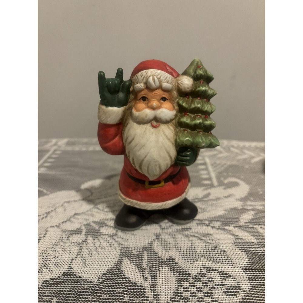 Vintage Ceramic Collectible Santa Claus Figurine Christmas Kris Kringle